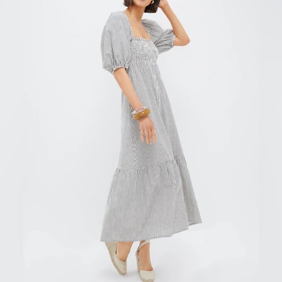 LOVE TOMAS BY EMERSON FRY - Striped Short Sleeve Maxi Dress - S - NWT - Picture 5 of 6